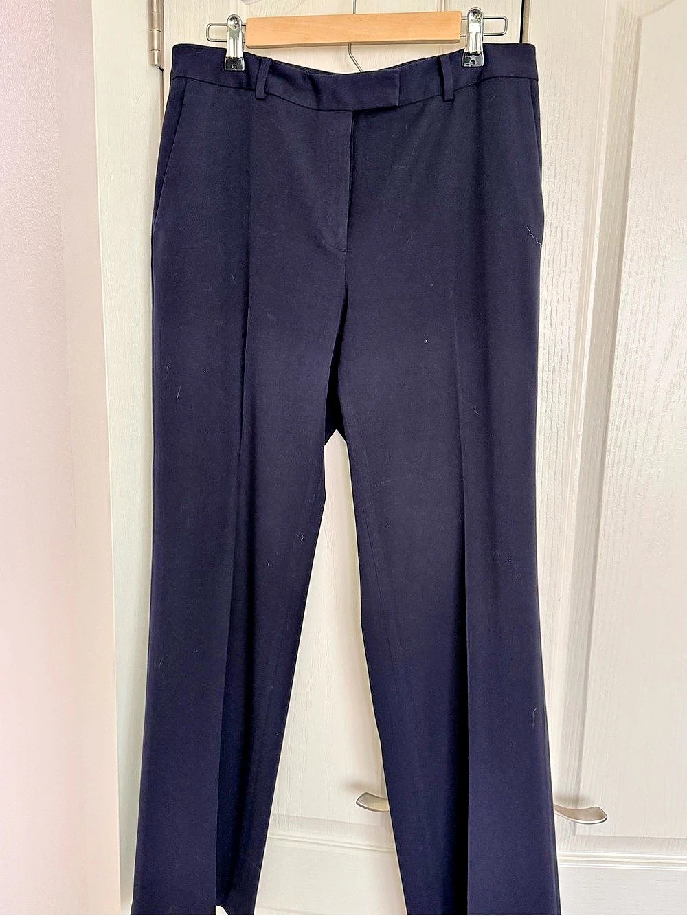 Brooks Brothers Women's Black Straight-Leg Trousers Size 10